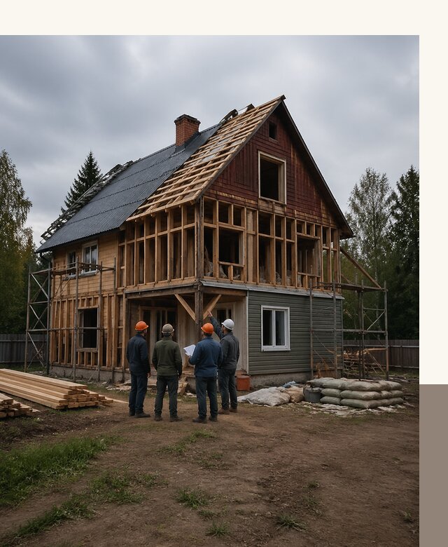 Реконструкция дачного дома в Электростали под ключ с проектом